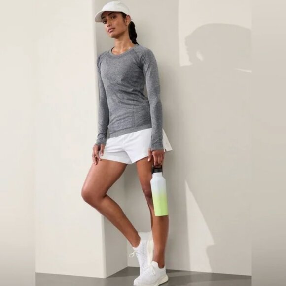 Athleta Momentum Seamless Heather Grey Top - Picture 2 of 9